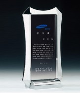 크리스탈+금속상패