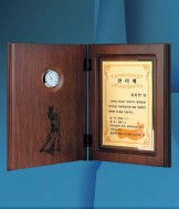 순금판+원목상패
