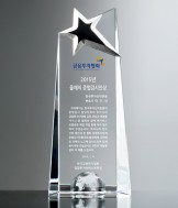 화이트크리스탈+금속상패