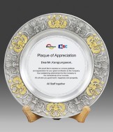 주석 부분 금도금 상패