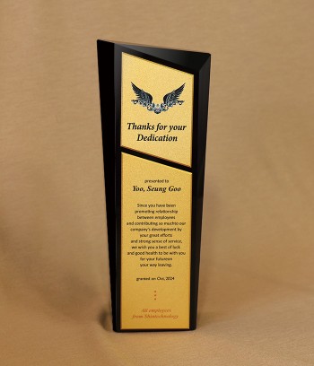 블랙크리스탈+알미늄상패