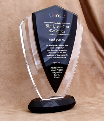 화이트+블랙크리스탈상패