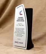 블랙크리스탈+알미늄상패