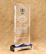 화이트+블루크리스탈상패