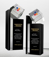 화이트&블랙크리스탈상패